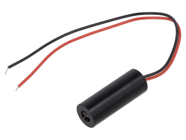 Module: laser; 2,5mW; rood; lijn; 650nm; 4,5÷5,5VDC; 15÷50mA; 90° Module: laser; 2,5mW; rood; lijn; 650nm; 4,5÷5,5VDC; 15÷50mA; 90°
